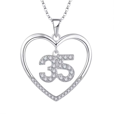 YASVITTI Custom Fashion 925 Sterling Silver Heart Necklace No 50 и 30 Подвесная ожерелье оптом