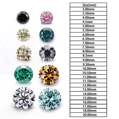 Forever Brilliant Moissanite Бриллиант 1 каратный круглый Бриллиантовая резьба Светлый Шампанский цвет