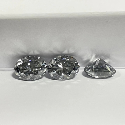 Оптовая торговля 0,5ct 1ct 2ct Серой Моссинат бриллиант Драгоценный камень Серой цвет Овальный груша Срез свободные натуральные моссаниты обручальные кольца