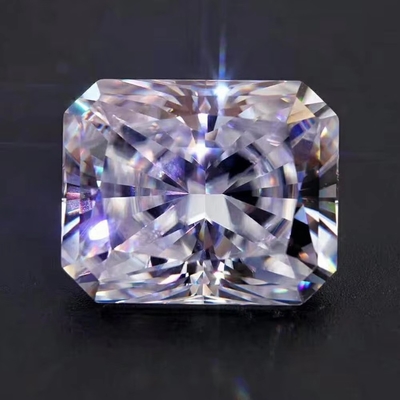 GRA Розовый Мосанит Gem Radiant Cut VVS Loose Emerald Moissanite Бриллиантовый принцесса резка мосанит кольцо розовый мосанит