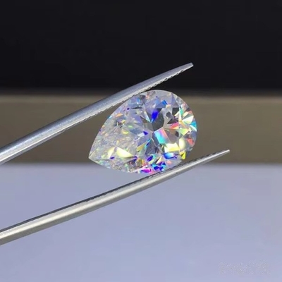 кольцо из мойсанита в форме груши Custom GRA VVS Моссанит Прозрачность Loose Moissanite Diamonds Moissanite Gem Stones