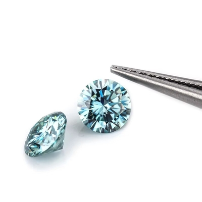 Оптовая торговля GRA Moissanite Gray Pink Yellow Champagne Blue Green Round cut loose moissanite diamond для изготовления ювелирных изделий