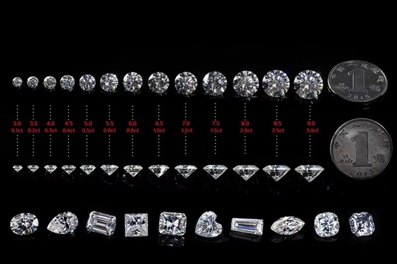 Сертификат GRA Белый мойсанит Бриллиантовый принцесса овальный груша Asscher излучающий изумрудный вырезанные свободные мойсанитные камни VVS