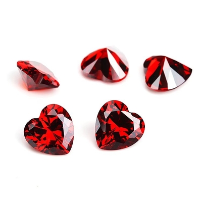 Цвета CZ Moissanite Diamond Heart Cut 3x3mm 4x4mm Синтетический кубический циркония