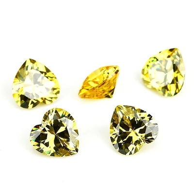 Цвета CZ Moissanite Diamond Heart Cut 3x3mm 4x4mm Синтетический кубический циркония