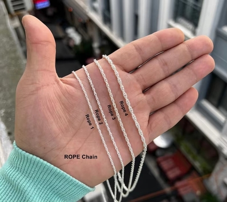 Оптовая ювелирная промышленность Итальянский 925 Sterling Silver Figaro Chain Ожерелье Золото Серебряная цепочка для женщин