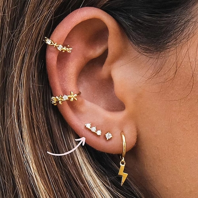 925 Sterling Silver Wholesale Jewelry Minimalist Small 925 Sterling Silver Zircon Stud Earrings Золотопокрытые серьги для женщин