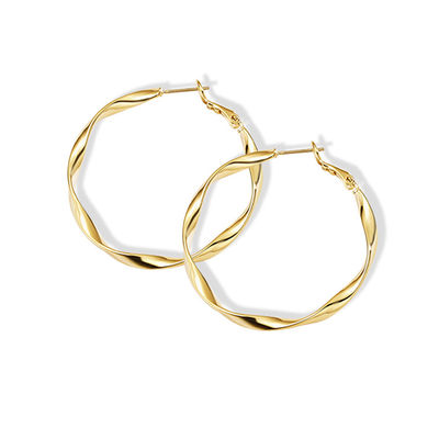 серьги ювелирных изделий золота 18k стерлинговые серебряные