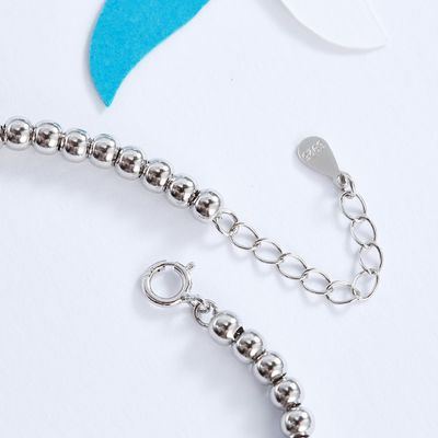 Браслет слайдера Unisex подарка браслета кабеля рыб CZ 2 Gram19x0.35cm серебряный