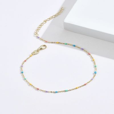 21.2cm браслет S925 Zirconia браслета радуги 0,8 граммов стерлинговый серебряный Unisex кубический