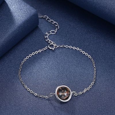 SGS браслета браслетов слайдера 0.08oz 9.45in стерлинговый серебряный неэтилированный 925 стерлинговых серебряных