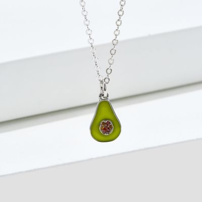 ожерелья 2.9g ювелирных изделий груши 5A 17,7 1.1x0.8cm» форменные привесные стерлинговые серебряные