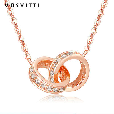 ожерелье 2.08g серебряное цепное 18k 6.7X8.2mm покрывает двойное ожерелье петли