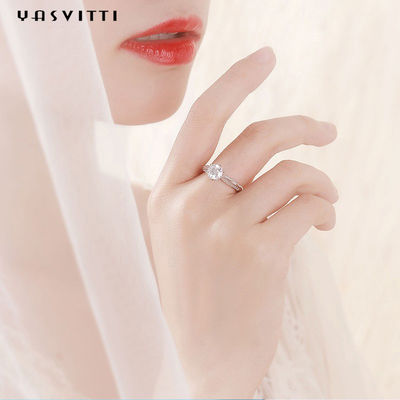 кольца диапазона диаманта женщин Moissanite фестиваля обручального кольца диаманта 2.52g 22.1mm