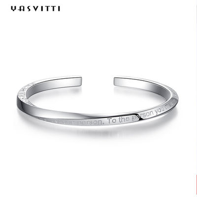 0.06m 4.5g соединяют ODM браслетов Bangle браслета тумака стерлинговый серебряный