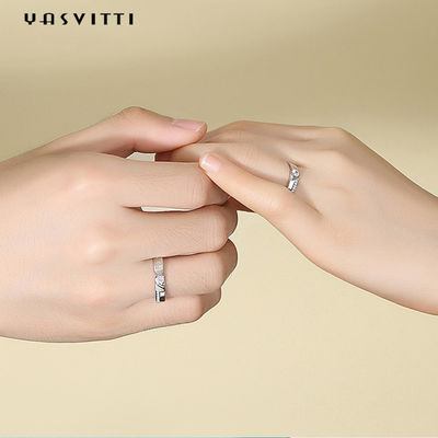 Hypoallergenic кольцо с бриллиантом 0.21cm 1.9g циркона соединяет обручальное кольцо