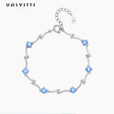 SGS браслета Bangle Fiancée браслетов ювелирных изделий 0.14oz 0.2m стерлинговый серебряный регулируемый