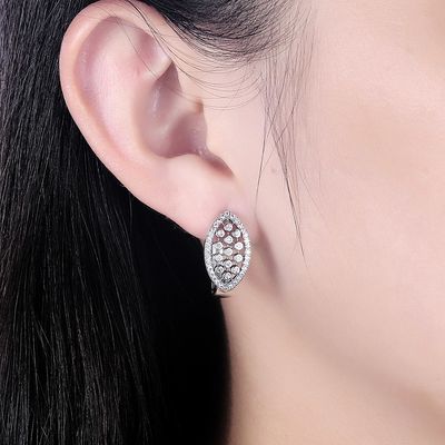 1.9x1cm серьги Ханука диаманта 4,6 граммов реальные 925 стерлинговых серебряных серег