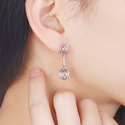 серьги стержня сапфира 0.12oz 2.8X0.8cm сплавляют серьги камня циркона