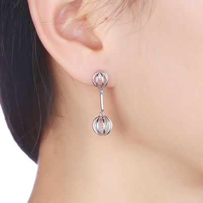 серьги стержня сапфира 0.12oz 2.8X0.8cm сплавляют серьги камня циркона