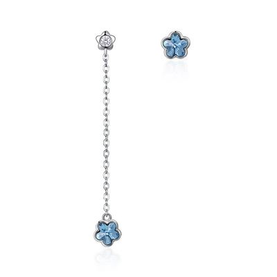 серьги цветка диаманта падения сплава серег падения Tassel 3.7g 2.3in Unisex