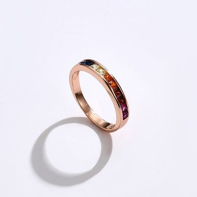 ODM обручальных колец Zirconia кольца 14k 8.3in 0.07oz стерлинговый серебряный Кристл кубический