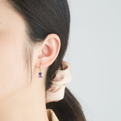 ювелирные изделия 2.2g 0.67in стерлинговые серебряные устанавливают покрытые платиной серьги иглы CZ серебряные