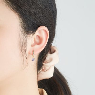 ювелирные изделия 2.2g 0.67in стерлинговые серебряные устанавливают покрытые платиной серьги иглы CZ серебряные