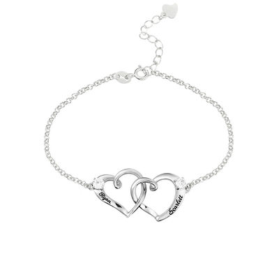 ODM браслета имени браслета для лодыжки сердца двойника 0.35oz 1.9X1.7cm unisex выгравированный